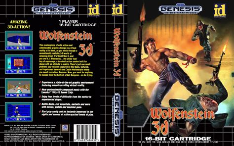 Wolfenstein 3d Sega Genesis Game Cover Wolfenstein 3d Sega Genesis