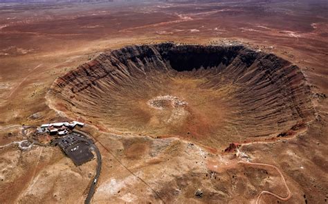 Meteor Crater Natural Landmark Near Winslow Az Stock Photo Download