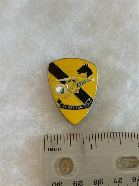 Authentic Us Army 15th Transportation Detach 1st Cavalry Div Insignia