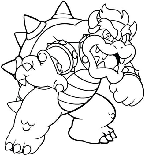 Search through 623,989 free printable colorings at getcolorings. Dry Bowser Coloring Page at GetColorings.com | Free ...