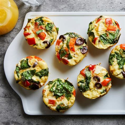 Greek Muffin Tin Omelets With Feta And Peppers Recipe Eatingwell
