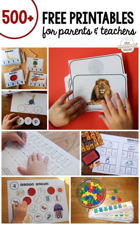Free Printables The Measured Mom Preschool Learning Early Learning