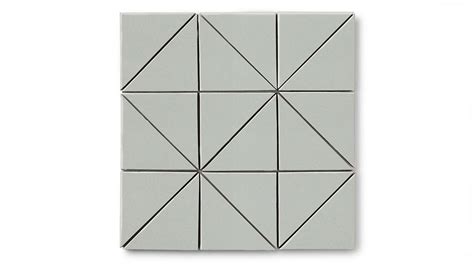 4 Triangle Concrete Fireclay Tile