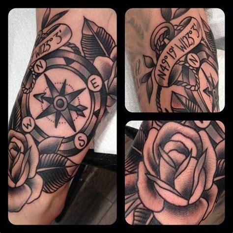 50 Compass Tattoo Designs That Evoke Your Adventurous Spirit Tats N