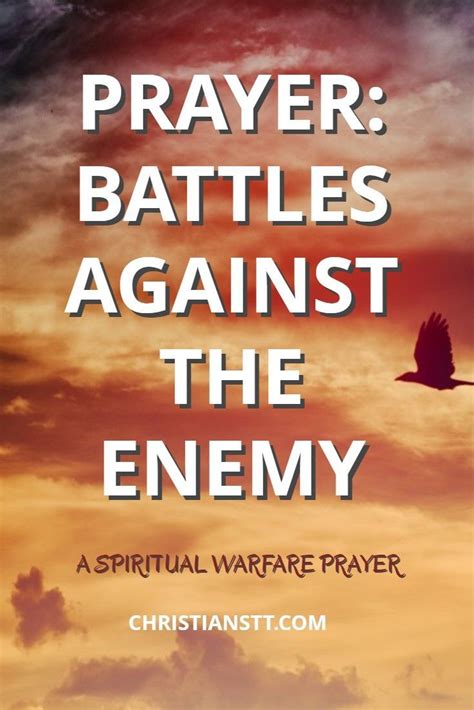 Prayer For Victory In Your Battles Against The Enemy With Images