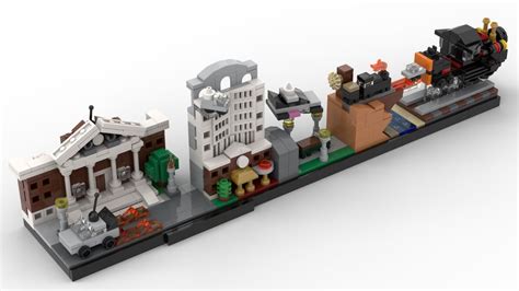 Lego Moc 19767 Back To The Future Skyline Architecture Architecture