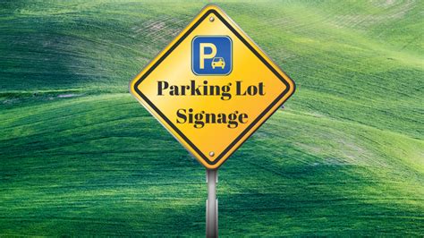 Parking Signage Standards
