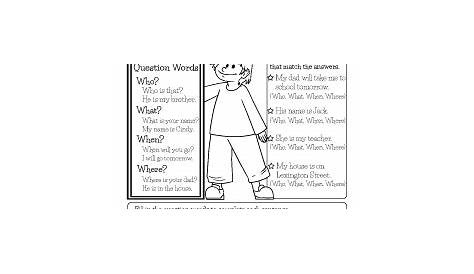 Free English Grammar Worksheets for Kindergarten - Learning to