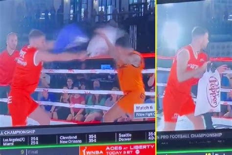 What The F Is This Boxing Fans Can T Believe Their Eyes As Professional Pillow Fighting