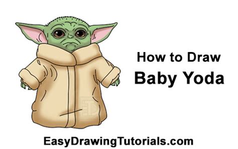 Star wars jedi baby version.💕starwars playlist: How to Draw Baby Yoda (The Mandalorian) VIDEO & Step-by-Step Pictures