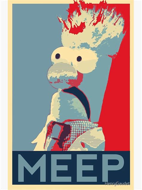 Meep Poster By Henrygaudet Redbubble