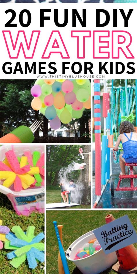 20 Fun Diy Outdoor Water Games For Kids Outdoor Water Games Water