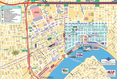 New Orleans French Quarter Tourist Map Printable Map Of New Orleans