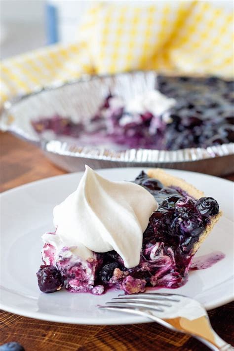 Amazing And Easy No Bake Blueberry Pie Using Fresh Or Frozen Blueberries