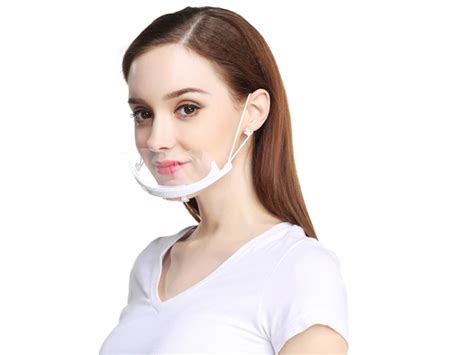 10 Pcs Anti Fog Plastic Transparent Mask Mouth Mask Topeng Plastik