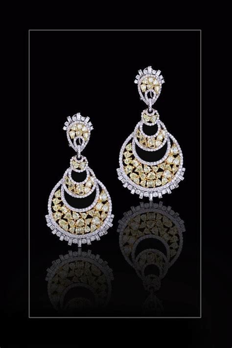Real Diamond Earrings Platinum Earrings Fine Diamond Jewelry Silver