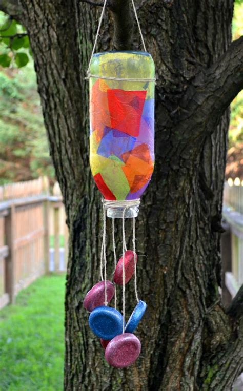 Plastic Bottle Wind Chimes Munchkins And Mayhem