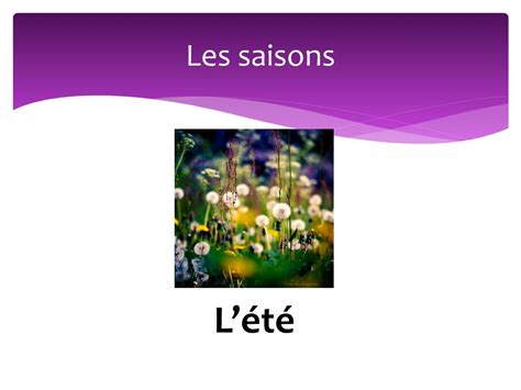 Ppt Les Saisons Et Le Temps Powerpoint Presentation Free Download