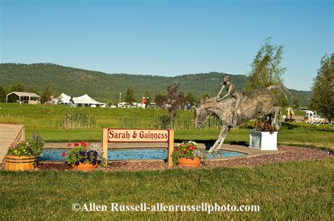 Statue Of Sarah Broussard Kelly And Her Horse Guinness At Rebecca Farms