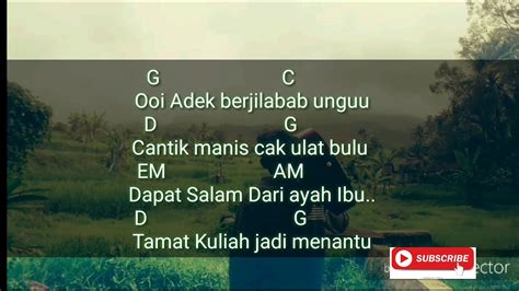 E b menatap indahnya c#m senyuman di wajahmu f#m a f#m b membuatku terdiam dan terpaku e b men. Kunci Ukulele Lagu Oi Adek Berjilbab Ungu