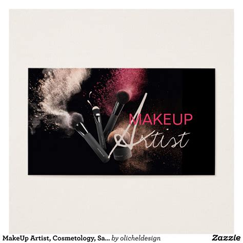 When it comes to your. MakeUp Artist, Cosmetology, Salon Business Card | Zazzle ...