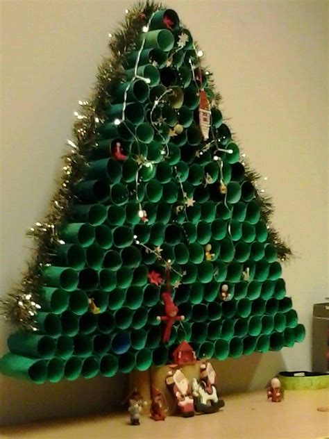 Toilet Paper Roll Christmas Tree Recyclart