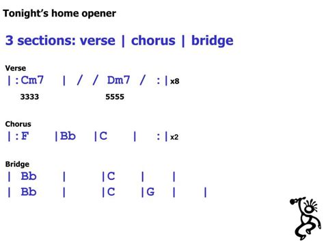 Ppt 3 Sections Verse Chorus Bridge Verse Cm7 Dm7 X8