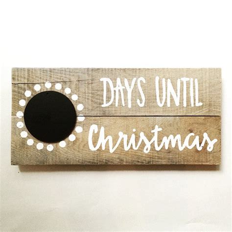 Christmas Countdown Sign Days Until Christmas By