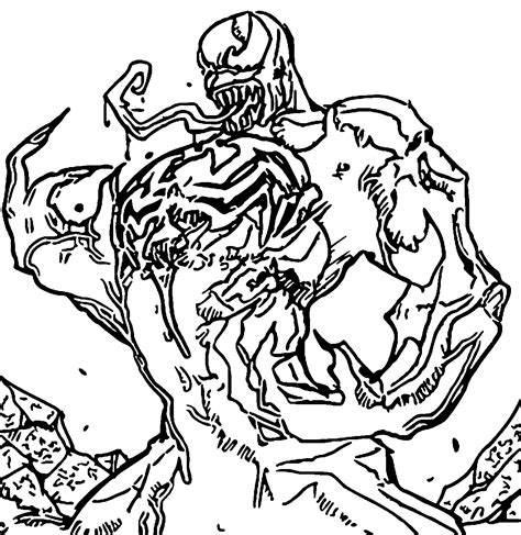 Coloring Pages Of Venom Coloring Home