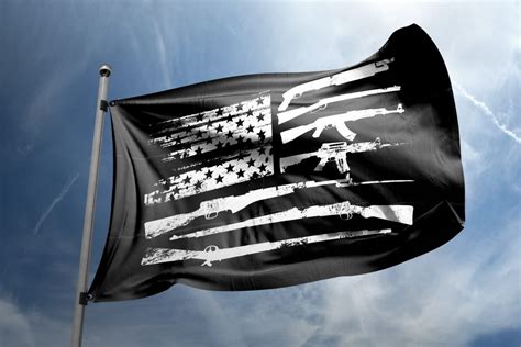 Perhaps its a political statement about the current president of the united states of america barack obama, it could be used for something bad. Black Gun Flag - Fly Your Firearm Pride! - Gun American Flag