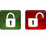 Icon Padlock Lock Unlock Clipart Icons Open
