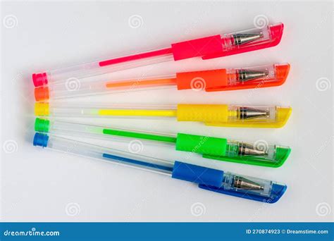 Neon Pens Of Various Colours Stock Image 13298317