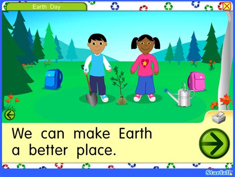 Everyday Is Earth Day Starfall Education Foundation