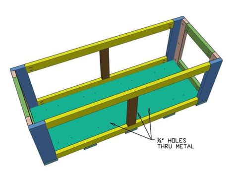 How To Build Diy Planter Container With Corrugated Steel Thediyplan