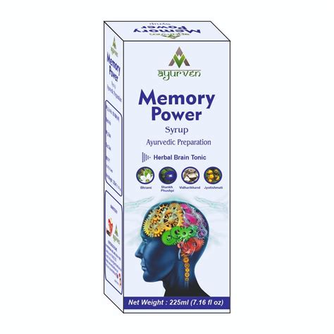 Herbal Memory And Brain Enhancer Syrup Packaging Type Bottle