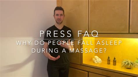 Why Do People Fall Asleep During Massage