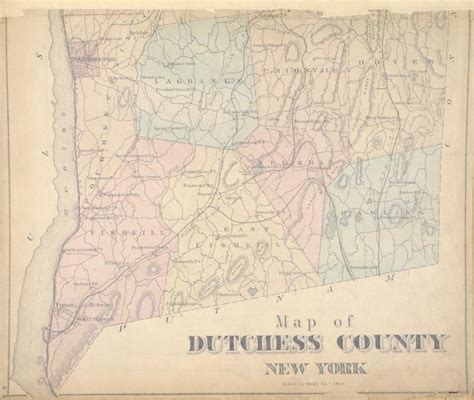 Map Of Dutchess County New York Nypl Digital Collections