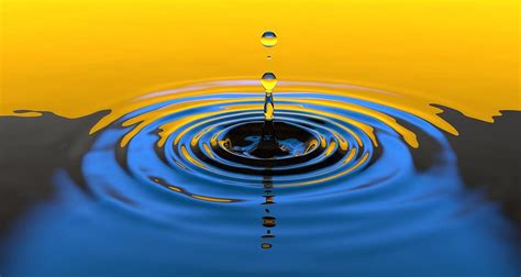 Drop Splash Impact Ripples Water Ripple Effect Painting By Unknown