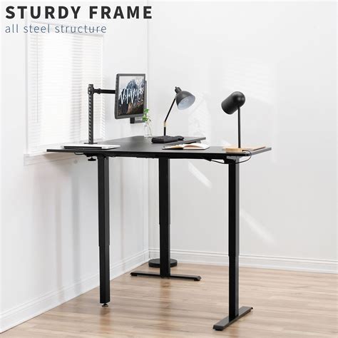 Buy Vivo Electric Height Adjustable 63 X 55 Inch Corner Stand Up Desk