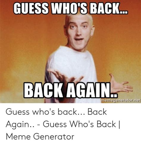 guess who back meme