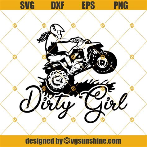 Dirty Girl Svg Biker Girl Svg Biker Chick Svg Women On Motorcycles