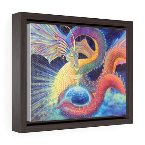 Dragon Painting Cosmic Rainbow Dragon Healing Energy Art Etsy