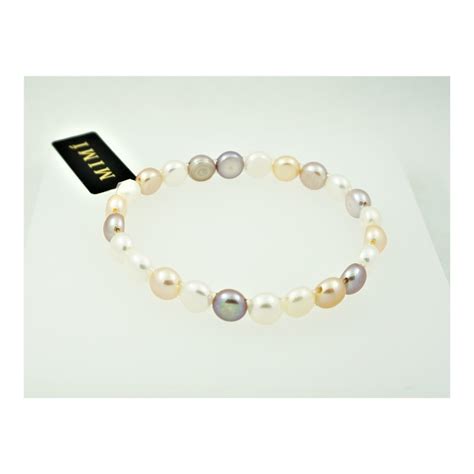 Pearl Elastic Bracelet Mimì Multicolor Coin