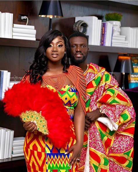 Ghanaian Kente Bridal Ideas For Traditional African Weddings Mammypi Kente African Wedding