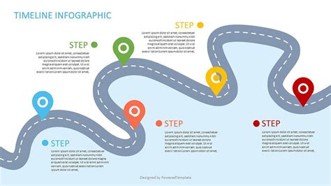 Roadmap With Milestones Infographic Free Presentation Template For