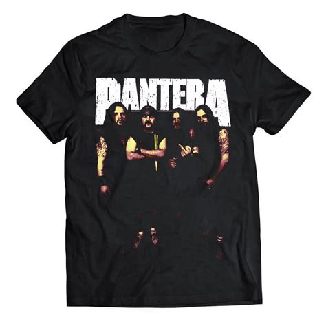 Pantera Band Member Tshirt Black Tshirt Made Of Pure Cotton