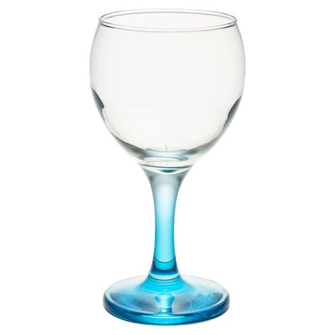 6pc set 210ml cocktail coloured stem wine glasses red white wedding dinner party ebay