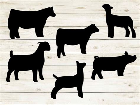 Livestock Vinyl Decals Market Show Animal Vinyl Decals Vinyl Etsy