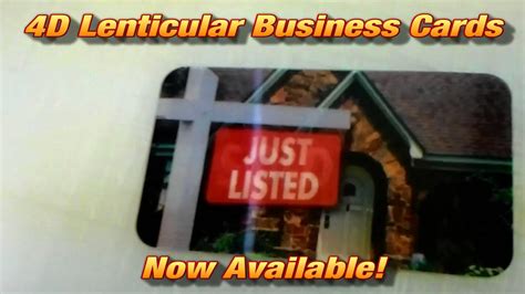 Lenticular business cards are a completely unique product unlike any other. 4D Lenticular Business Cards Now Available! - YouTube
