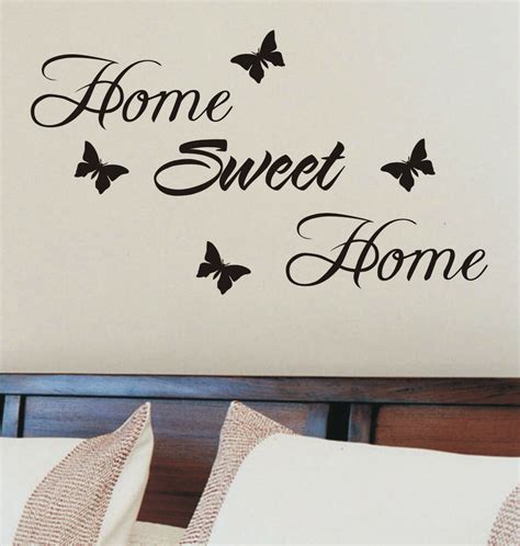 Home Sweet Home Wall Sticker Quote Vinyl Wall Art Home